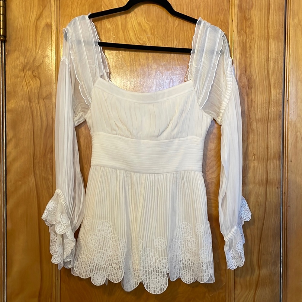 2000s YSL Rive Gauche silk tunic top